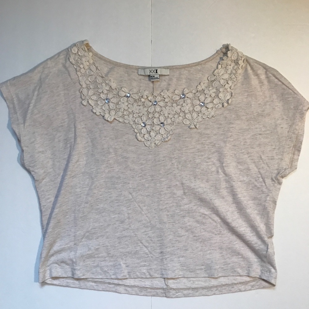 Crochet Collar Crop Top